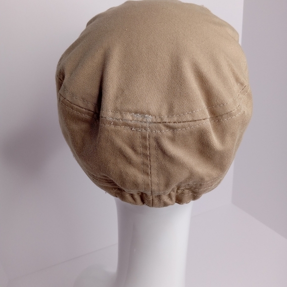 TAN Fleur-de-lis  CAP Y2K STYLE MILITARY‎ W/ RHINESTONE WING DETAIL - Picture 4 of 7